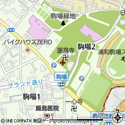 埼玉県さいたま市浦和区駒場周辺の地図