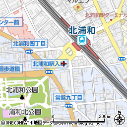 吉野家 北浦和西口店周辺の地図