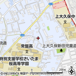 埼玉県さいたま市桜区上大久保438-4周辺の地図