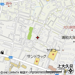 タイムズ浦和大久保駐車場周辺の地図