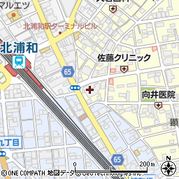 北浦和駅前　保育園周辺の地図