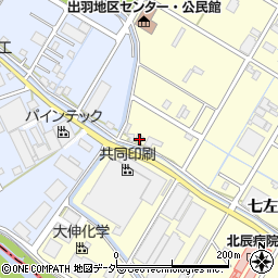 埼玉県越谷市七左町4丁目298周辺の地図