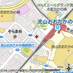 東横ＩＮＮつくばエクスプレス流山おおたかの森駅前周辺の地図