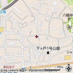 千葉県我孫子市下ケ戸422-3周辺の地図
