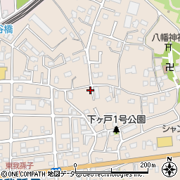 千葉県我孫子市下ケ戸422-8周辺の地図