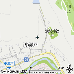 埼玉県飯能市小瀬戸周辺の地図