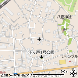 千葉県我孫子市下ケ戸421-2周辺の地図