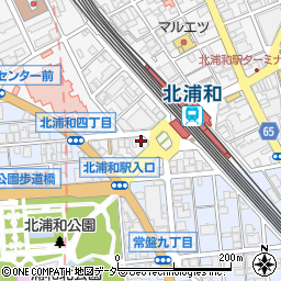 やきとりひびき　北浦和駅前西口店周辺の地図