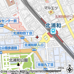 埼玉県さいたま市浦和区北浦和4丁目周辺の地図