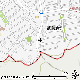 埼玉県日高市武蔵台5丁目15-7周辺の地図