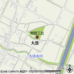 熊野三社周辺の地図