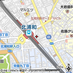 ファミリーマート北浦和東口駅前店周辺の地図