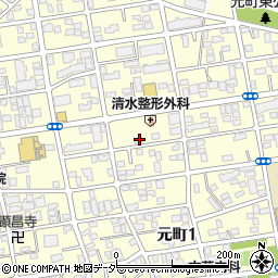 埼玉県さいたま市浦和区元町周辺の地図