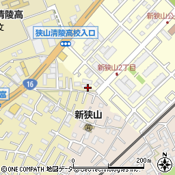 埼玉県狭山市東三ツ木306周辺の地図