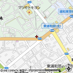 洋麺屋五右衛門 東浦和店周辺の地図