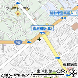 吉野家 東浦和店周辺の地図