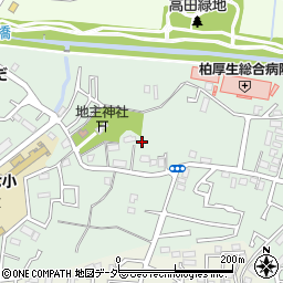 千葉県柏市篠籠田周辺の地図