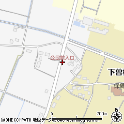 公民館入口周辺の地図