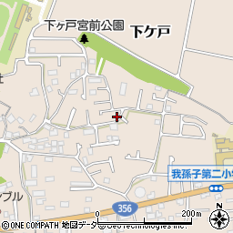 千葉県我孫子市下ケ戸710-6周辺の地図