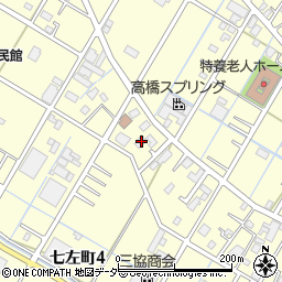 埼玉県越谷市七左町4丁目96周辺の地図