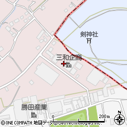 埼玉県飯能市下川崎165-17周辺の地図