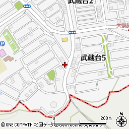 埼玉県日高市武蔵台5丁目6-1周辺の地図