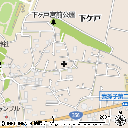千葉県我孫子市下ケ戸710-13周辺の地図