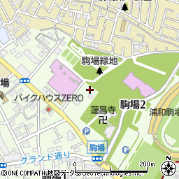 埼玉県さいたま市浦和区駒場2丁目4周辺の地図