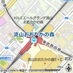 株式会社吉野家　ＴＸ流山おおたかの森店周辺の地図