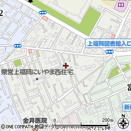 埼玉県ふじみ野市福岡中央周辺の地図