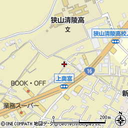 埼玉県狭山市上奥富262周辺の地図