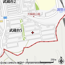 埼玉県日高市武蔵台5丁目25周辺の地図