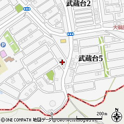 埼玉県日高市武蔵台5丁目6-2周辺の地図