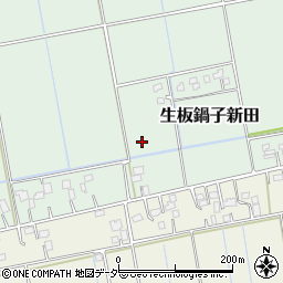 茨城県稲敷郡河内町生板鍋子新田周辺の地図