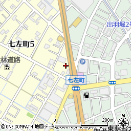 埼玉県越谷市七左町5丁目100周辺の地図