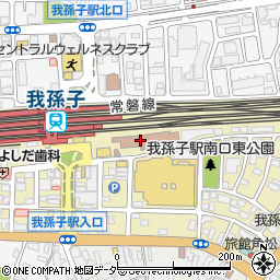 千葉県福祉ふれあいプラザ　ふれあいホール周辺の地図