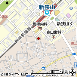 埼玉県狭山市東三ツ木1周辺の地図