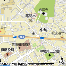 株式会社浦和植物園周辺の地図
