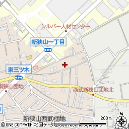 埼玉県狭山市東三ツ木86周辺の地図