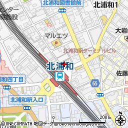 マツモトキヨシ北浦和駅前店周辺の地図