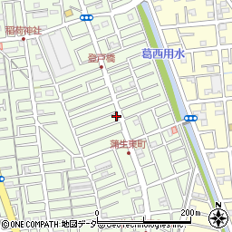 〒343-0841 埼玉県越谷市蒲生東町の地図
