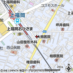 埼玉りそな銀行上福岡東口 ＡＴＭ周辺の地図