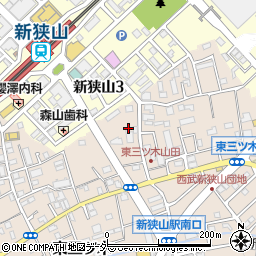 埼玉県狭山市東三ツ木37周辺の地図