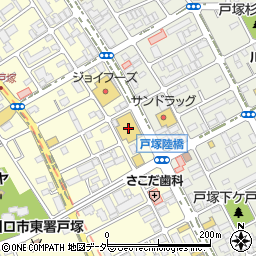 マルエツ東川口店周辺の地図