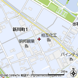 埼玉県越谷市新川町周辺の地図