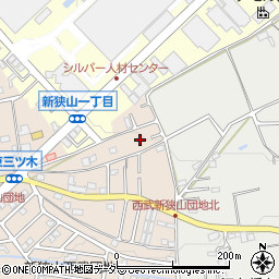 埼玉県狭山市東三ツ木87周辺の地図