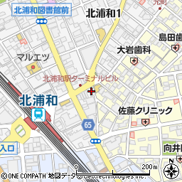 キリン堂薬局　浦和元町店周辺の地図