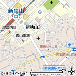 埼玉県狭山市東三ツ木32周辺の地図