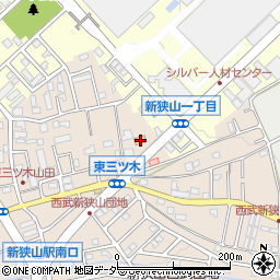 埼玉県狭山市東三ツ木456周辺の地図