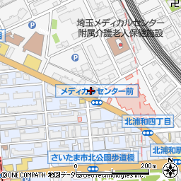 浦和年金事務所周辺の地図